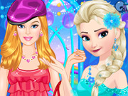 Elsa Vs Barbie Fashion Contest - Play The Free Game Online