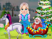 Little Elsa Clean Christmas Carriage